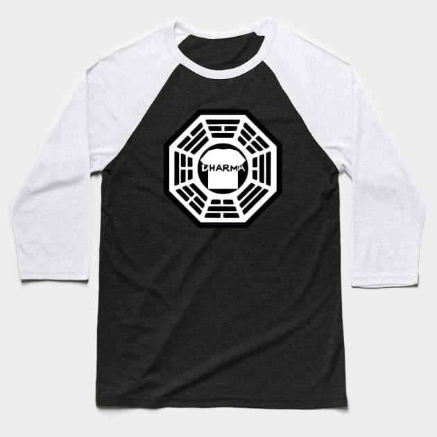 Dharma Initiative - The Tee Baseball T-Shirt by MauricioGarcia